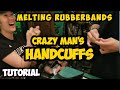 Learn this Magic Trick, Melting Rubberbands A.K.A. Crazy Mans Handcuffs, Easy to do