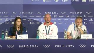 Poland captain Kurek & coach Grbic react after claiming men's volleyball silver｜Paris 2024｜Olympics