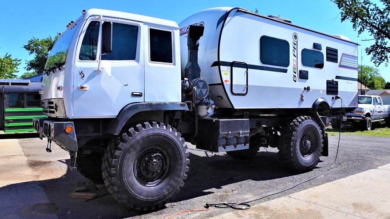 Huge LMTV Military 4X4 Overland Camper Walk Around YouTube