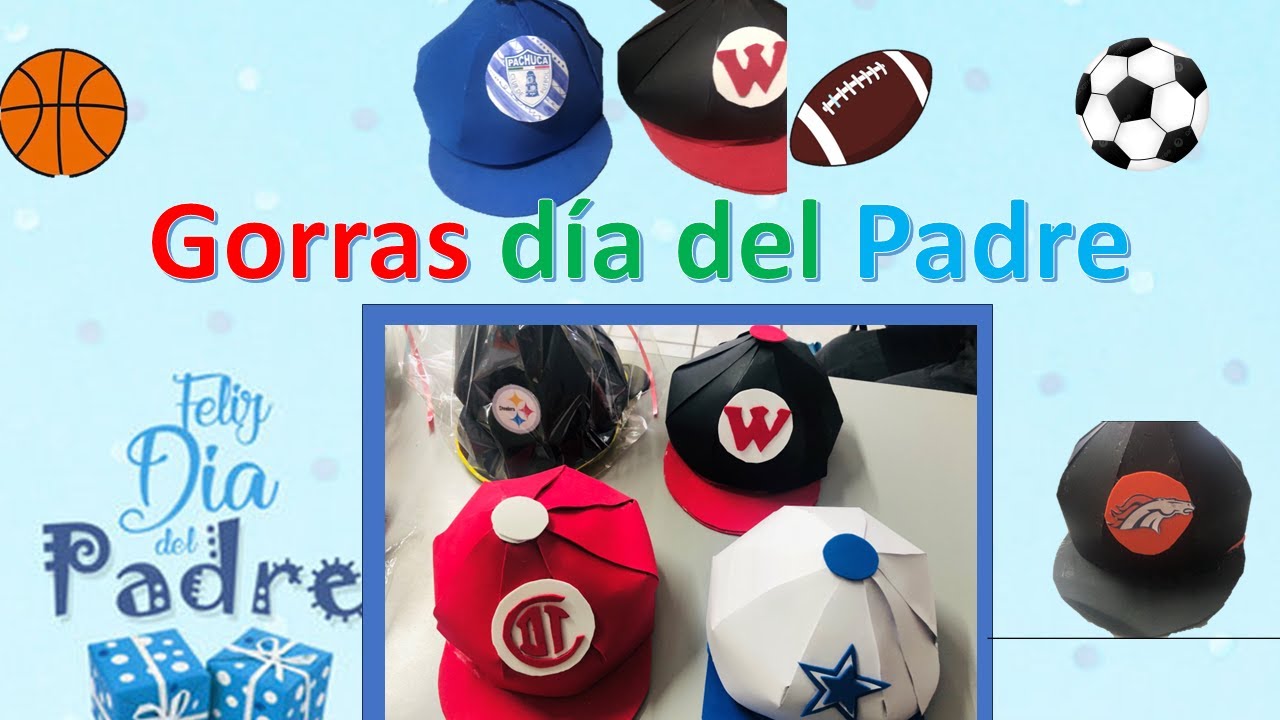 Regalo Gorras de Foamy o Papel para el Día del padre