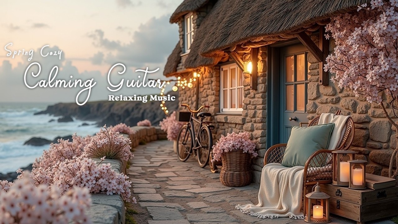 Весенние Домашние Размышления - Успокаивающая Гитара | Уютная Весна для Спокойных Ночей