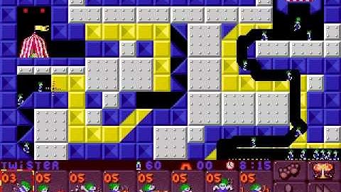 DOS Lemmings 2: The Tribes Circus 4 