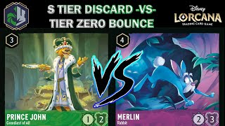 🟢🔘 S Tier FLOODBORN DISCARD VS Tier Zero RUBY AMETHYST BOUNCE + Dad Blasted Disney Lorcana Gameplay