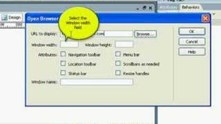 Dreamweaver How To: Create a Popup Window