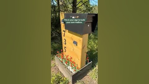 DIY mailbox pt. 1✨🛠️