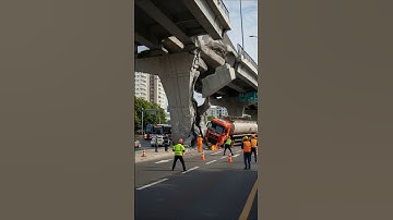 ⚠️ Massive Bridge Collapse🏗️ 💥 #bridgecollapse #accidente #disaster