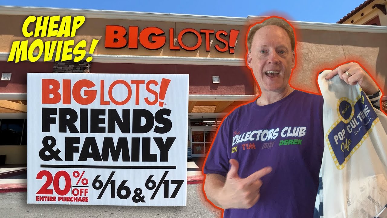 BIG LOTS 20 OFF SALE LAST DAY!! CHEAP MOVIES!! YouTube
