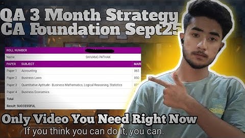 How I Scored 70+ In Maths From Non Maths Background| CA Foundation| Shivang Pathak 💪