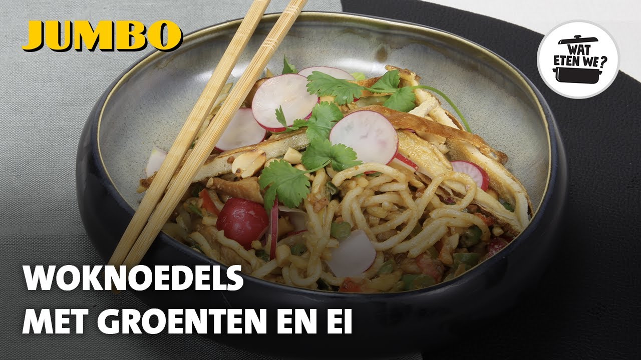 Wat eten we? Woknoedels met groenten en ei
