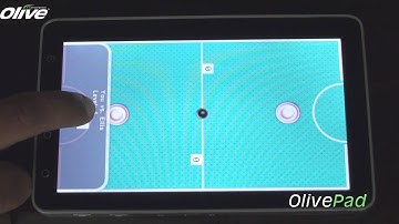 Playing Air Hockey Android Game on the OlivePad VT-100