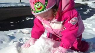 This Is Her Own Big Snow Cone...