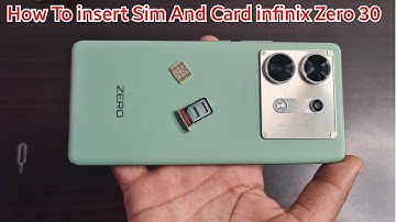 How to insert Sim and Memory Card Infinix Zero 30