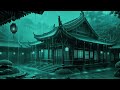 Heavy Rain on Traditional Chinese House at Night | Relaxing Sleep ASMR