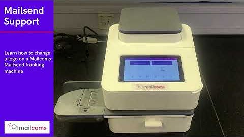 How to Change a Logo or Graphic on a Mailcoms Mailsend Franking Machine