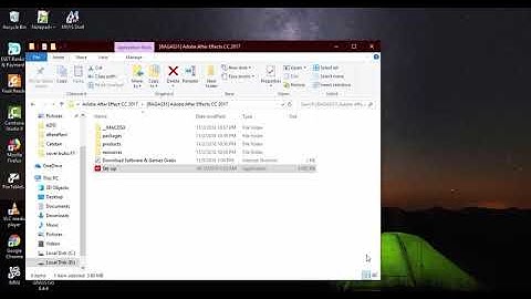 Tutorial Install Adobe After Effect CC 2017