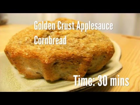 Golden Crust Applesauce Cornbread Recipe
