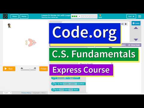 Sticker Art With Loops Express Lesson 7.4 Code.org Tutorial With Answers