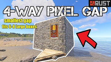 4-Way PixelGap 2X2 (Smallest Gap in Game) - Rust 2023 Base Design