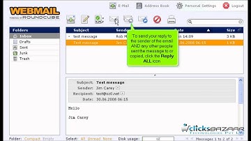 Learn How to reply to or forward messages in RoundCube