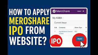 How to apply meroshare ipo from web browser direct website ? screenshot 5