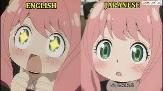 Anya English Dub vs Anya Japanese Dub  Spy x Family  Anya Forger Comparison