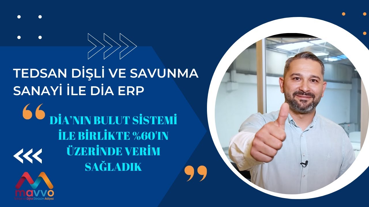 TEDSAN Dişli ve Savunma ile DİA ERP: Mavvo Öncülüğünde Savunma Sanayi Sektöründe Bir Başarı Hikayesi