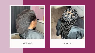 Installing Large Knotless Braids | Not As Easy As You Might Think | Watch For BEST Method