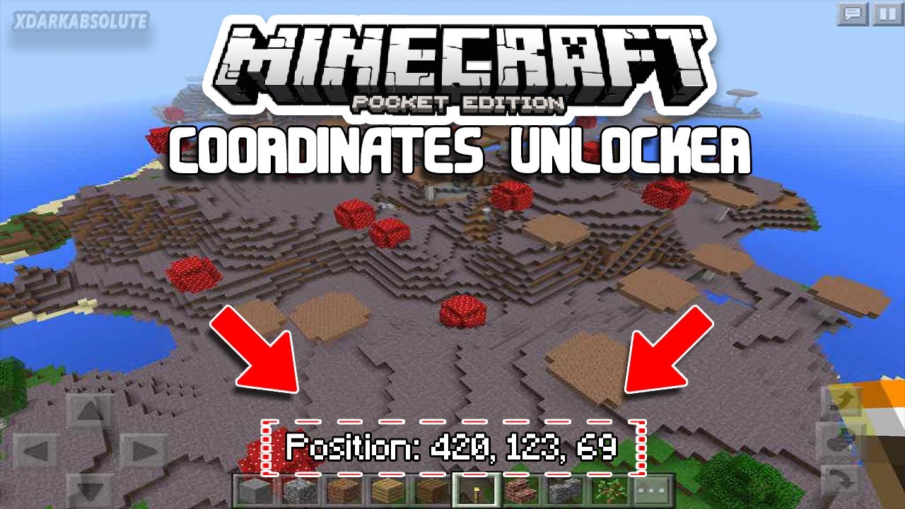 Координаты майнкрафт пе. Minecraft pe Mod coordinates. Координат мод на 1 16.