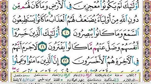 سورة هود  / إبراهيم الاخضر  ( مكتوبة )