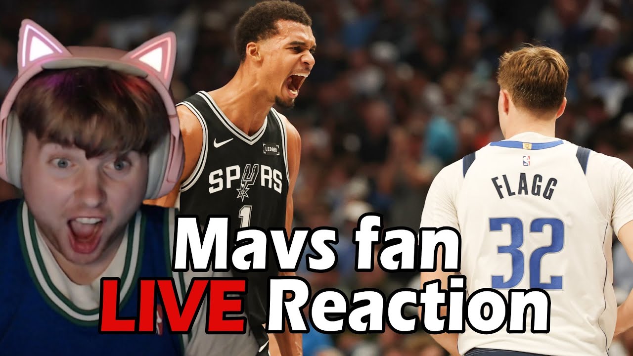 Mavs fan LIVE reaction to Mavs vs Spurs 10/22/25!!
