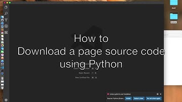 Python - How to download a webpage source code easily