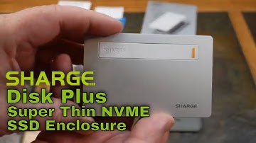 Sharge Disk Plus Ultra Slim NVME SSD Enclosure With Power Pass Through