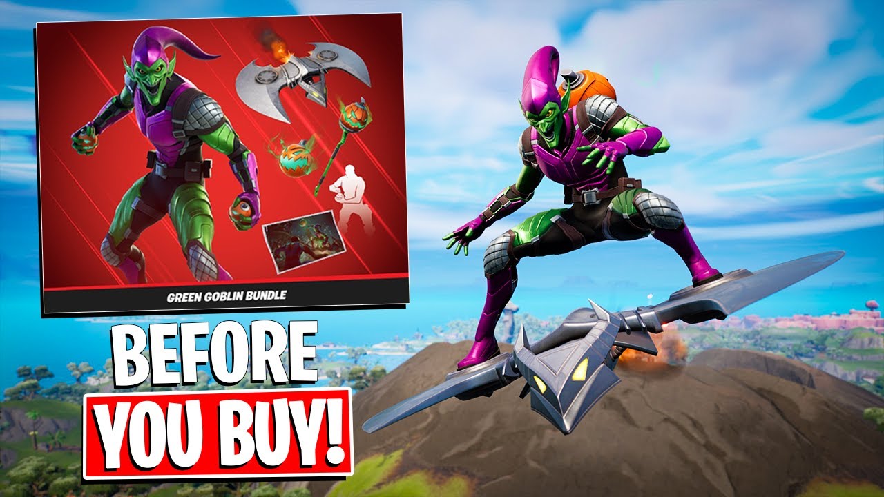 *NEW* GREEN GOBLIN BUNDLE Before You Buy 10/10 GLIDER! (Fortnite