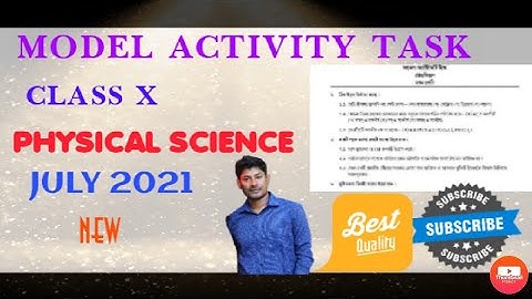 Class 10 Physical Science Model Activity Task New July 2021 #WBBSE