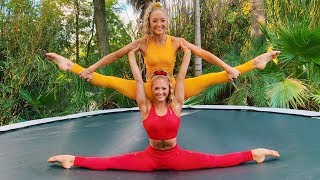 Extreme Yoga Trampoline Challenge