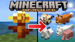 Minecraft Preview 26.10.21 Full Breakdown - Den Dandelion & Baby Mob Updates