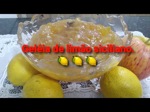 Maravilhosa geléia de limão Siciliano.   🍋 🍋 🍋 🍋 🍋