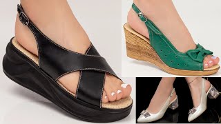 VERY SOFT OFFICE WEAR COMFY LEATHER SANDALS DESIGNS FOR WOMEN LATEST 2023 SLIP ON APPEALING SANDALS screenshot 5