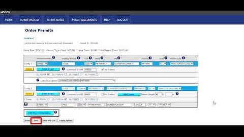 HOOCS Ordering a New Div Load Permit Tutorial Video