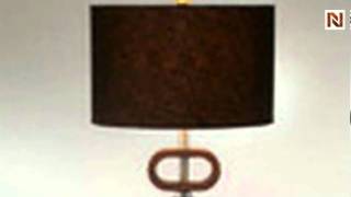 Floor Lamp: Wood Hoops In Espresso Finish By Bassett Mirror-l2329f
