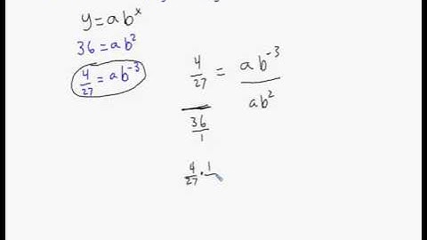 Find an Exponential Equation Given 2 Points