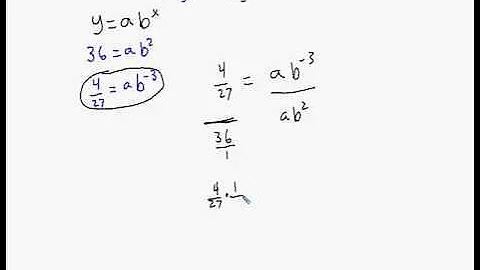 Find an Exponential Equation Given 2 Points
