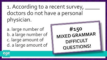 English Grammar Exercises #150 | Mixed Grammar Quiz English Test Hard #grammarpractice