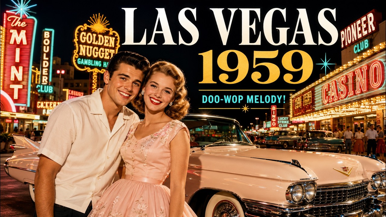 Doo-Wop Melody ♫ Las Vegas 1959 - A Cadillac, a Smile & a Neon