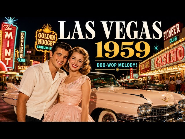 Doo-Wop Melody ♫ Las Vegas 1959 - A Cadillac, a Smile & a Neon