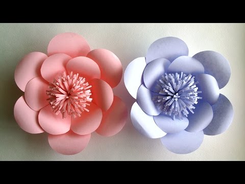 How To Make Paper Flowers - Paper Flower tutorial - Step by Step -