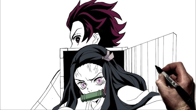 Kimetsu no Yaiba Drawing Paper Mini Shikishi Tanjiro Nezuko Inosuke Zenitsu  4set