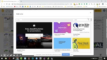 Google Slides - How to add the add-on Screencastify