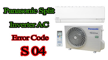 how to fix Panasonic inverter split ac error code s04?