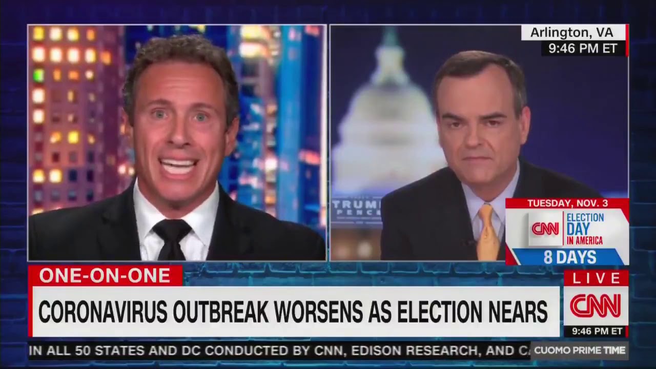 Chris Cuomo confronted over joking with brother about covid test swabs